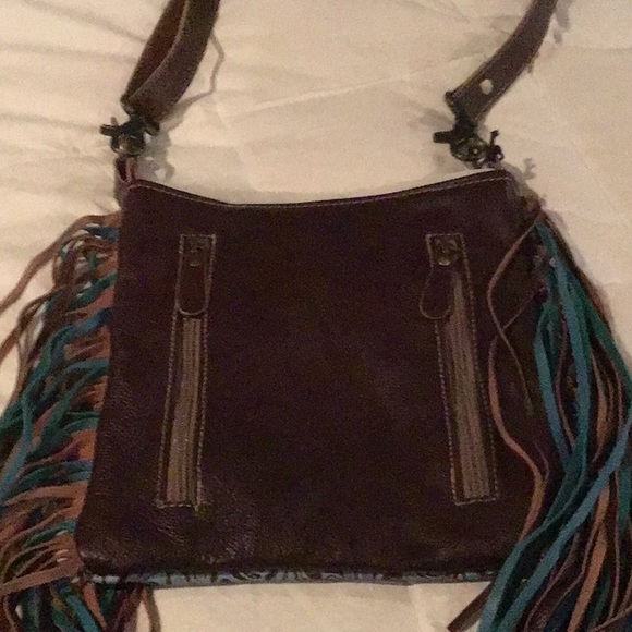 Myra leather and hairon bag - Picture 4 of 4